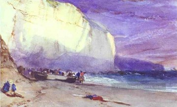  Richard Peintre - The Undercliff 1828 romantique paysage marin Richard Parkes Bonington
